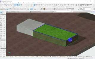 Как сделать пандус в archicad
