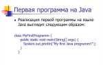 Что написано на языке java