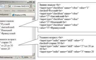 Что такое form в html