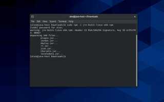 Как установить java на linux