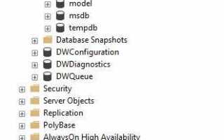 Где ms sql хранит базы