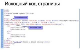 Где взять css код страницы