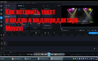 Как в movavi добавить текст