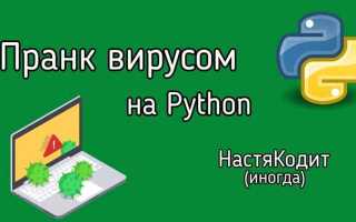 Как написать троянский вирус python