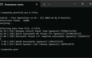Как определить тип файла php