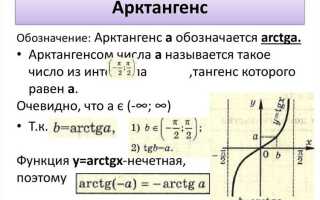 Как вычислить арктангенс в python