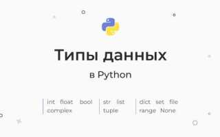 Как узнать тип элемента в python
