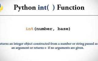 Что такое int input в python