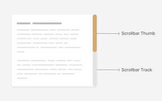 Как изменить скроллбар css
