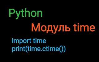 Как вывести реальное время в python