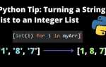 Как преобразовать list в int python