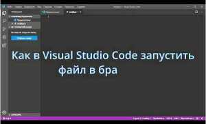 Как в visual studio code запустить код