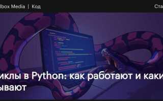 Как выйти из цикла в python