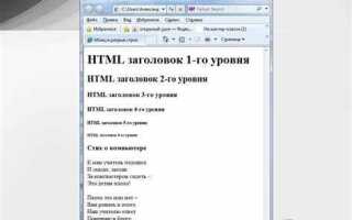 Как сделать пустую строку в html