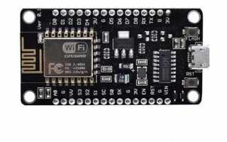 Как прошить nodemcu v3 через arduino ide