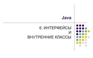 Как сделать интерфейс java