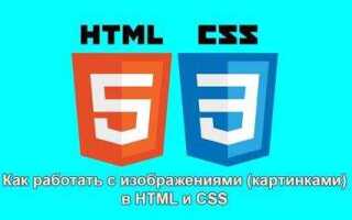 Как вставить рисунок html
