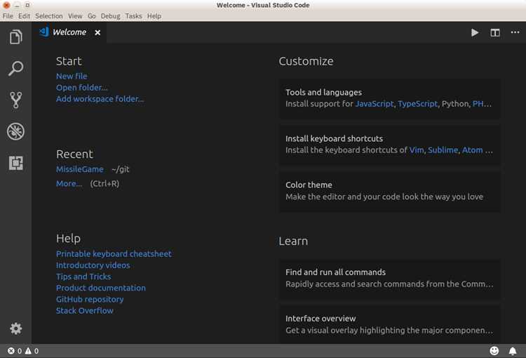 Установка и активация расширения Python в VS Code