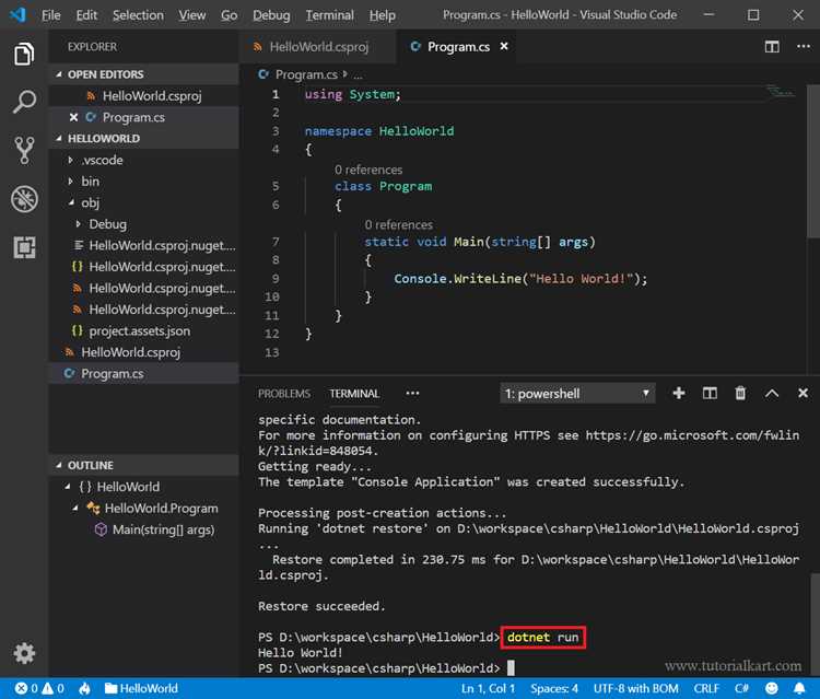 Установка Visual Studio и выбор нужных компонентов