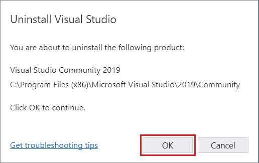 Удаление Visual Studio Code с помощью команды Snap