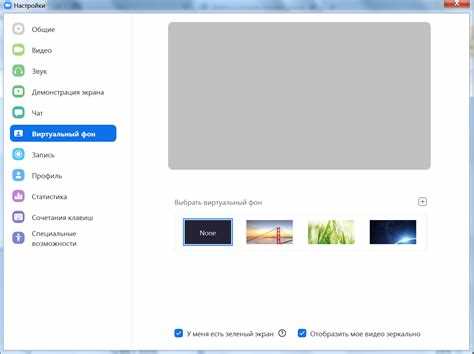 Настройка виртуального фона в приложении Zoom на компьютере