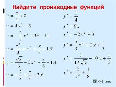 Частные производные функций нескольких переменных