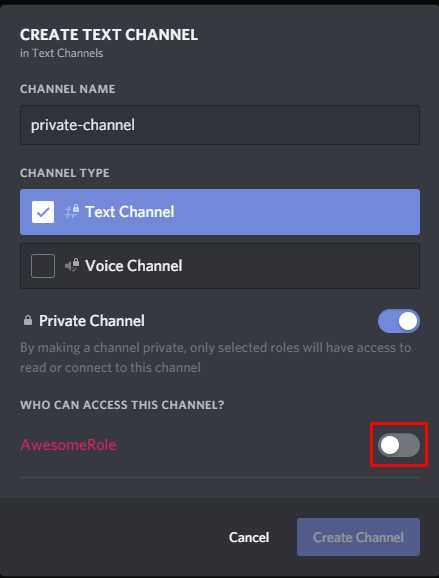 Понимание типов закрытых каналов в Discord