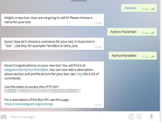 Настройка окружения для разработки бота