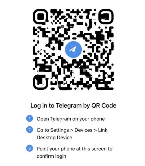 Выход из Telegram после входа через QR код