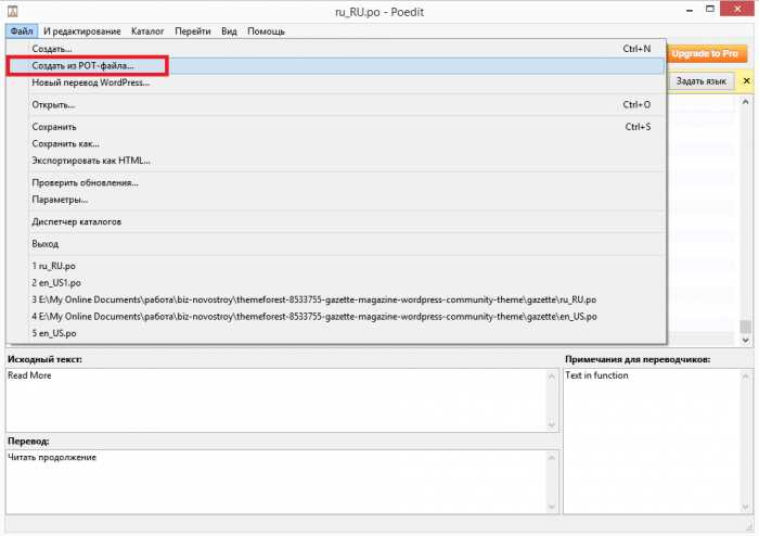 Проверка текущего языка сайта в настройках WordPress