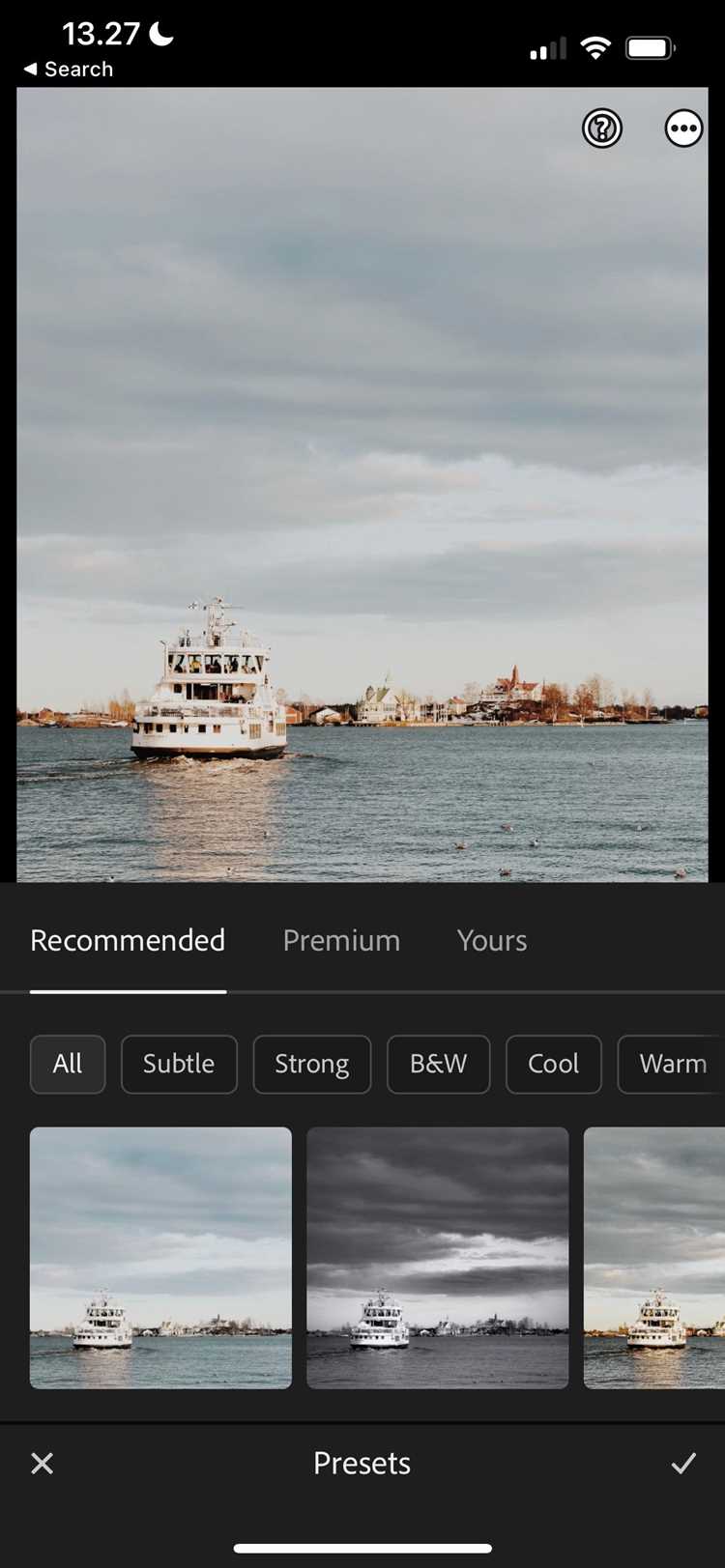 Проверка совместимости Lightroom с VSCO Film