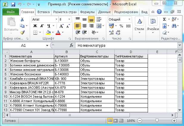 Проверка корректности данных после выгрузки