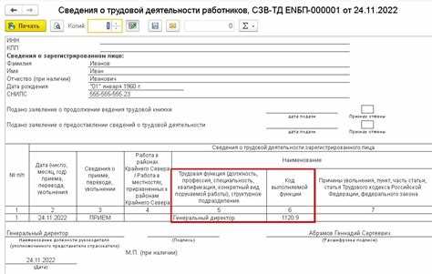 Подготовка данных для ввода кода ОКЗ