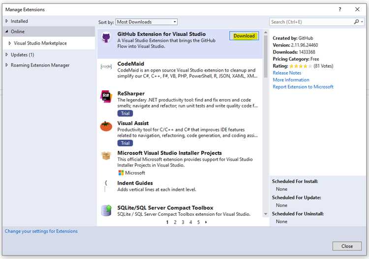 Как выгрузить проект на github visual studio