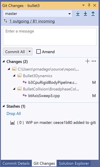 Подключение существующего репозитория Git к решению