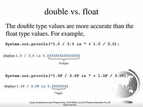 Сравнение чисел с плавающей точкой: float vs double