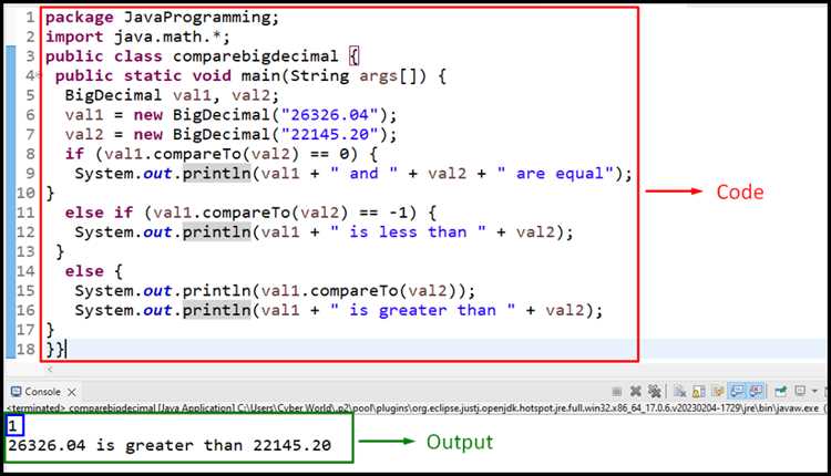 Сравнение BigDecimal с числами других типов (Double, Integer)