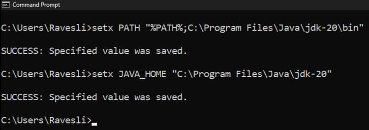 Определение пути установки JDK