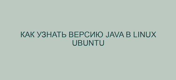 Проверка установленной Java через командную строку Windows