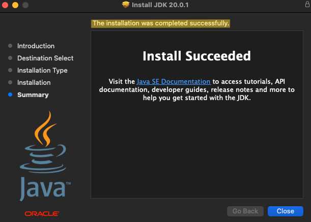 Проверка установки Java и выбор версии