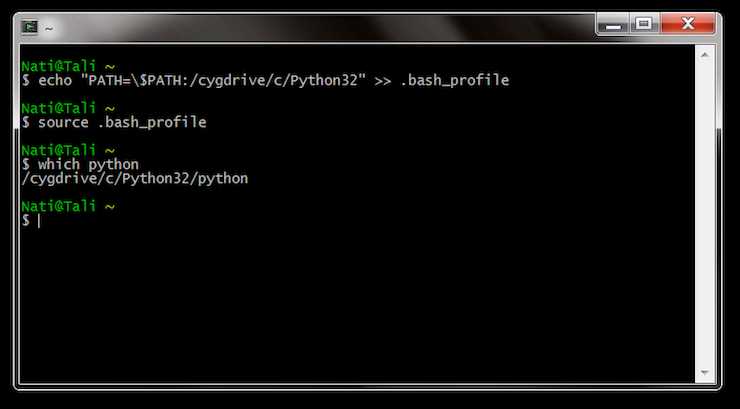 Определение пути к каталогу установки Python