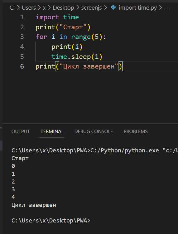 Установка модуля time и проверка версии Python
