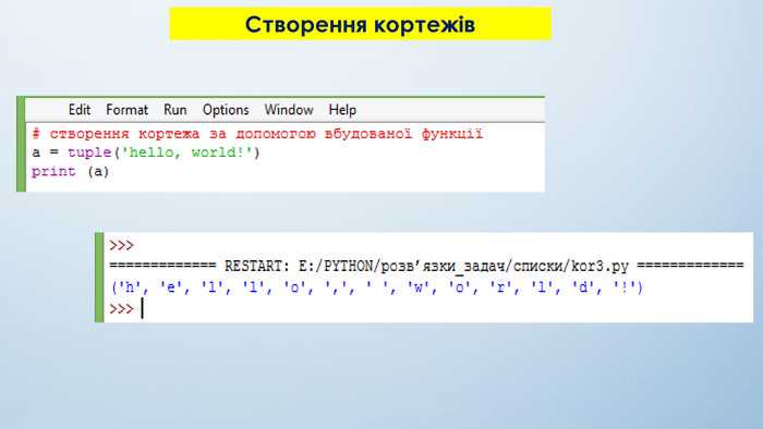 Проверка наличия элемента в кортеже