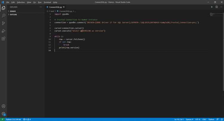 Установка Python и проверка версии для работы с базой
