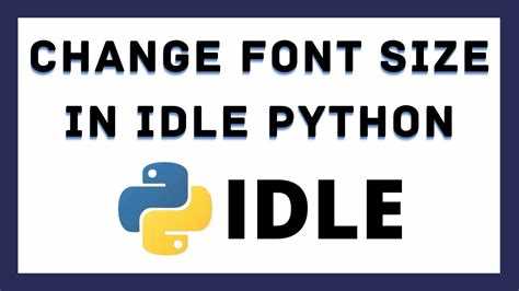 Как увеличить шрифт в idle python Как увеличить шрифт в idle python