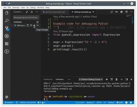 Добавление расширения Python в VS Code