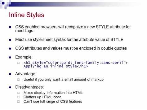 Изменение размера и типа шрифта внутри HTML-тегов