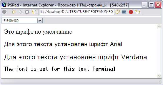 Настройка разных начертаний и весов шрифта
