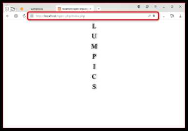 Просмотр ошибок PHP в браузере через настройку php.ini