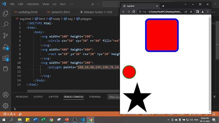 Как рисовать svg в html